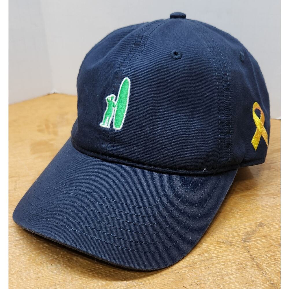 johnnie-O Blue‎ Baseball Hat Green Surfer Logo Men's One Size Golf Adjustable